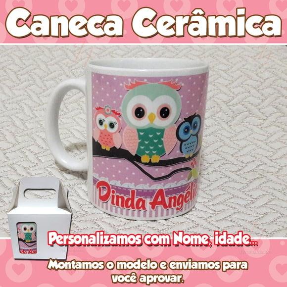 01 Caneca Cerâmica Dinda ou Dindo