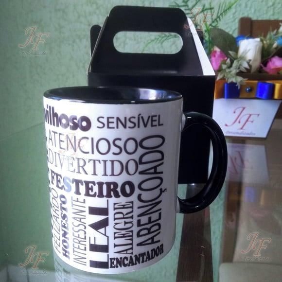 01 Caneca Cerâmica Personalizada Amiga ou Amigo