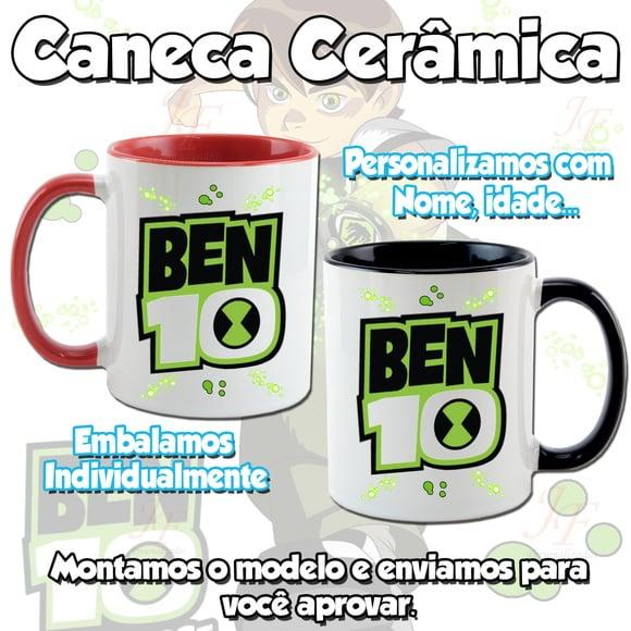 01 Caneca Cerâmica Personalizada Ben 10