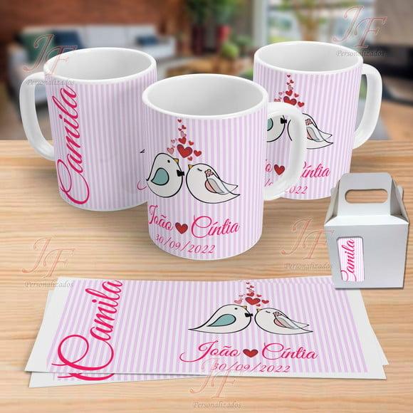 01 Caneca Cerâmica Personalizada Chá Bar New Game