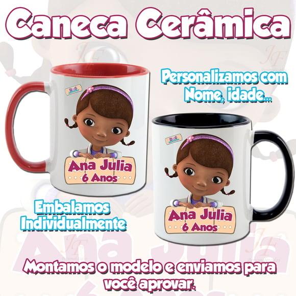 01 Caneca Cerâmica Personalizada Doutora Brinquedos