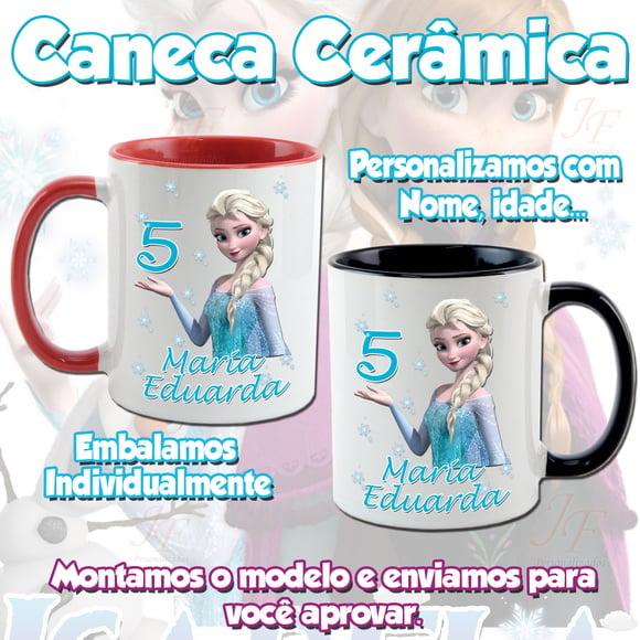 01 Caneca Cerâmica Personalizada Frozen