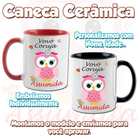 01 Caneca Cerâmica Personalizada Vovó Vovô