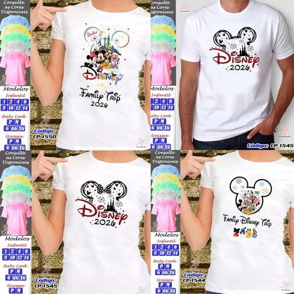 07 Camisetas Férias em Família Viagem Disney Trip Vacation