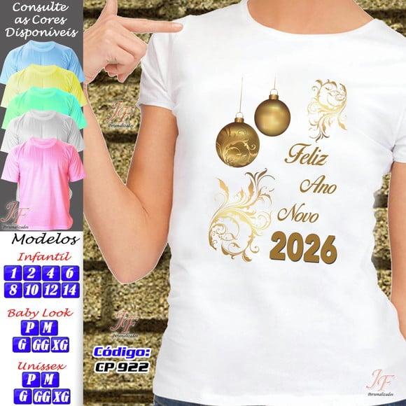 17 Camisetas Personalizadas Feliz Natal Reveillon Ano Novo