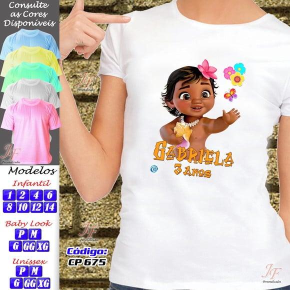 23 Camisetas Moana Personalizada