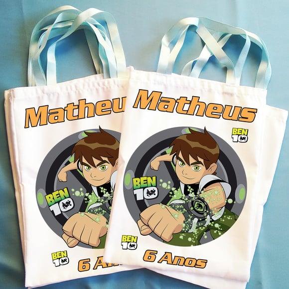 Bolsinha Ecobag Sacolinha Personalizada Ben 10