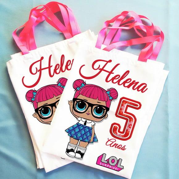 Bolsinha Ecobag Sacolinha Personalizada Boneca Lol Surprise
