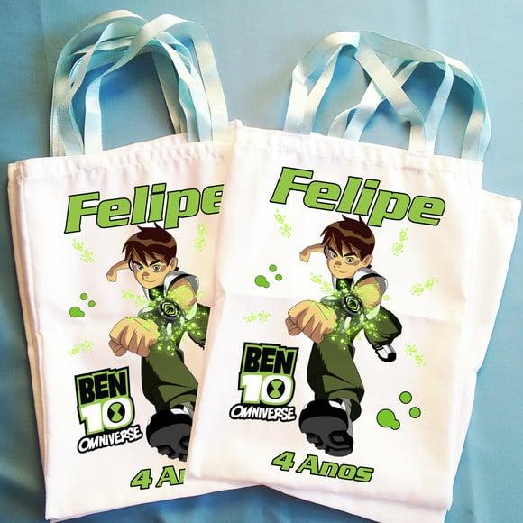 Bolsinha Ecobag Sacolinha Personalizada Ben 10