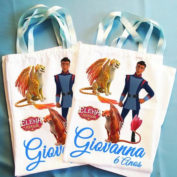 Bolsinha Ecobag Sacolinha Personalizada Elena de Avalor