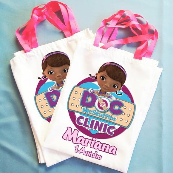 Bolsinha Ecobag Sacolinha Personalizada Doutora Brinquedos