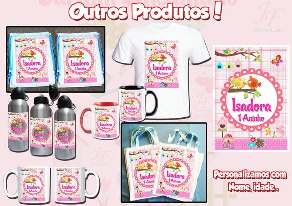 Bolsinha Ecobag Sacolinha Personalizada Jardim Encantado