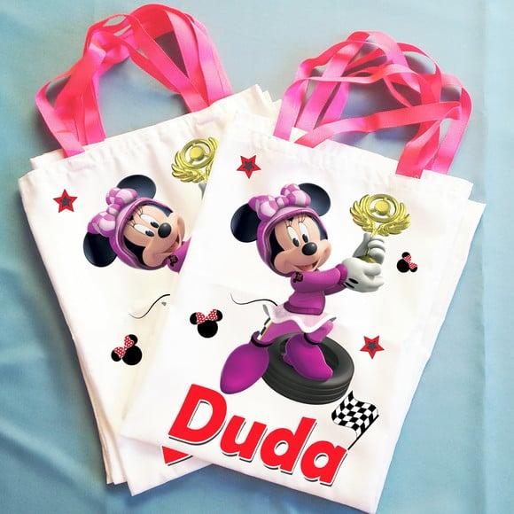 Bolsinha Ecobag Sacolinha Personalizada Minnie
