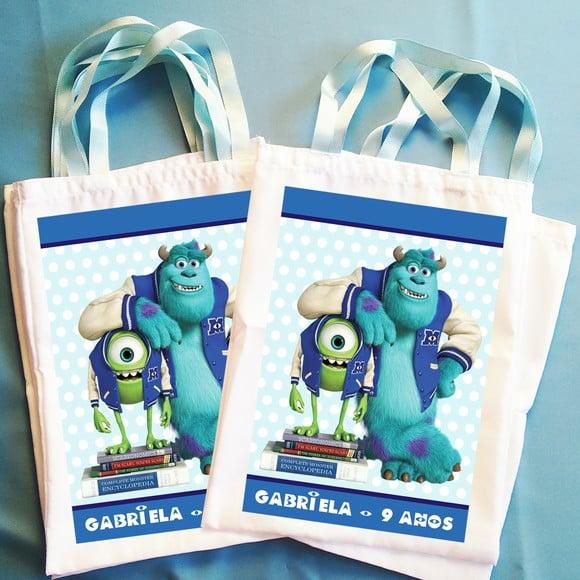 Bolsinha Ecobag Sacolinha Personalizada Monstros SA