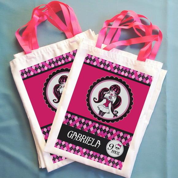 Bolsinha Ecobag Sacolinha Personalizada Monster High