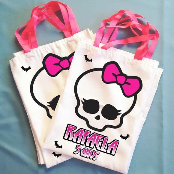 Bolsinha Ecobag Sacolinha Personalizada Monster High