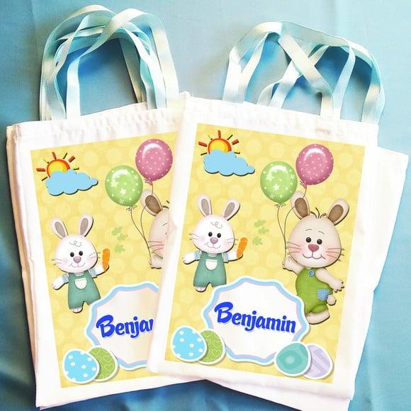 Bolsinha Ecobag Sacolinha Personalizada Páscoa