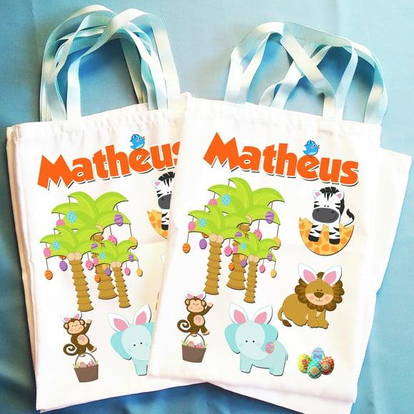 Bolsinha Ecobag Sacolinha Personalizada Páscoa