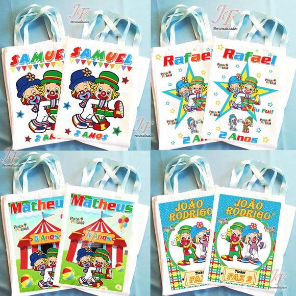 Bolsinha Ecobag Sacolinha Personalizada Patati Patatá