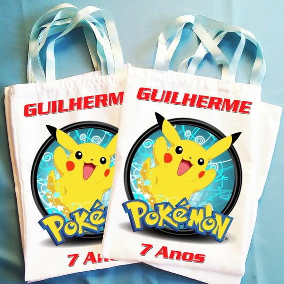 Bolsinha Ecobag Sacolinha Personalizada Pokemon
