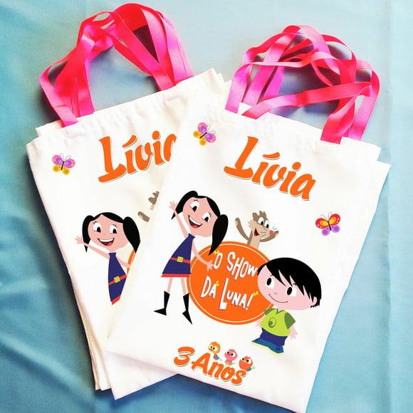 Bolsinha Ecobag Sacolinha Personalizada Show da Luna