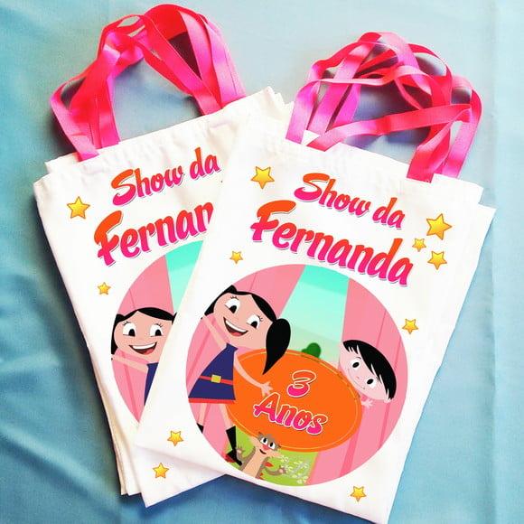 Bolsinha Ecobag Sacolinha Personalizada Show da Luna