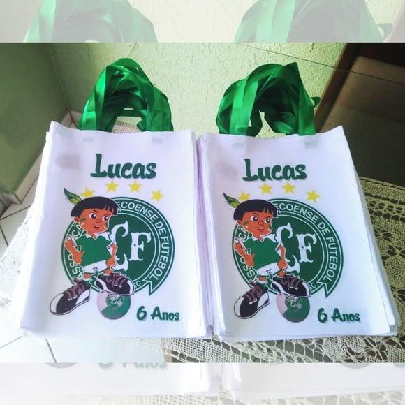 Bolsinha Ecobag Sacolinha Personalizada Time Chapecoense
