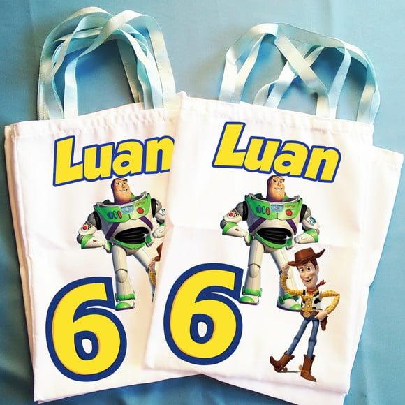 Bolsinha Ecobag Sacolinha Personalizada Toy Story
