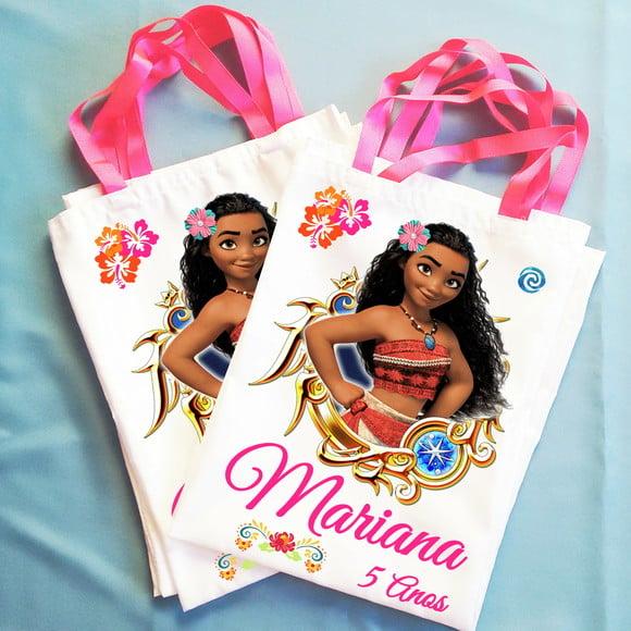 Bolsinha Personalizada Ecobag Sacolinha Moana
