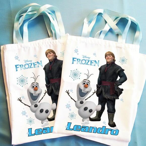 Bolsinha Sacolinha Ecobag Personalizada Frozen