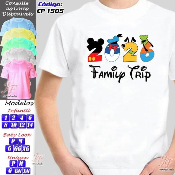 Camisa Viagem Família Disney | 03 Unidades | Trip Vacation