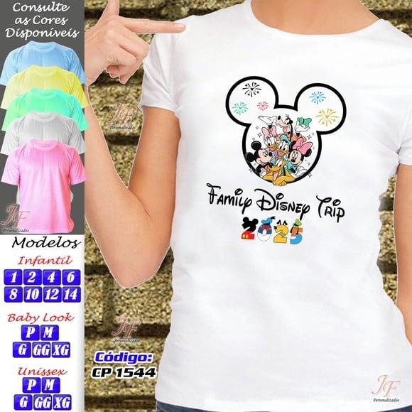 Camisa Viagem Família Disney | 03 Unidades | Orlando Parks