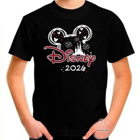 Camisa Viagem Família Disney | 100% Algodão | 10 Unidades