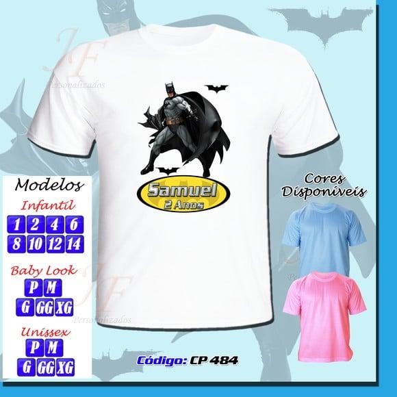 Camiseta Adulto Infantil Personalizada Batman
