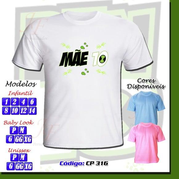 Camiseta Adulto Infantil Personalizada Ben 10