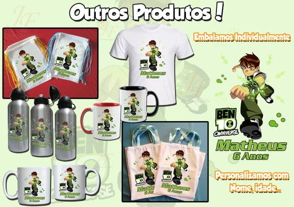 Camiseta Adulto Infantil Personalizada Ben 10