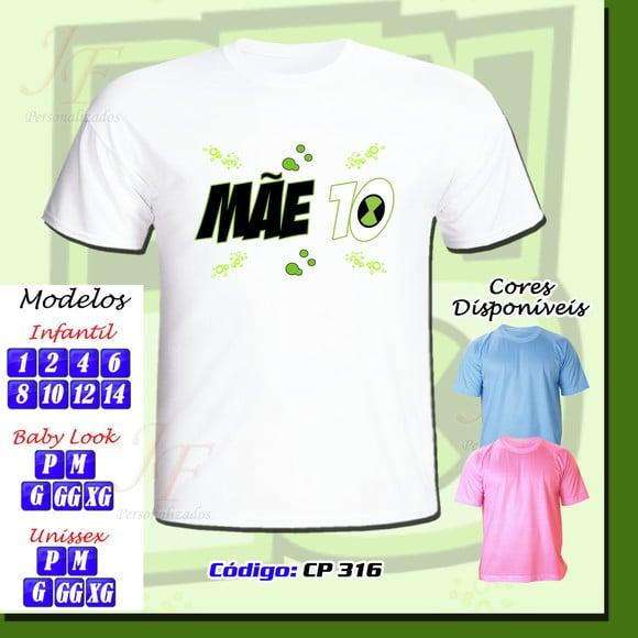 Camiseta Adulto Infantil Personalizada Ben 10