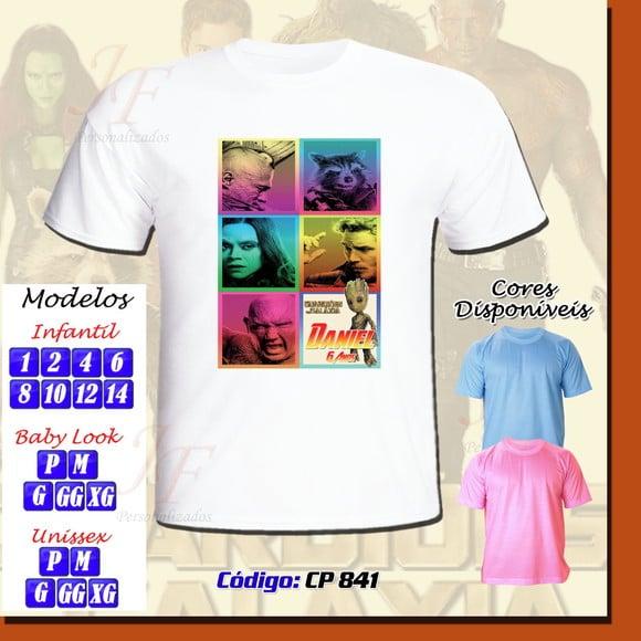 Camiseta Adulto Infantil Personalizada Guardiões da Galáxia
