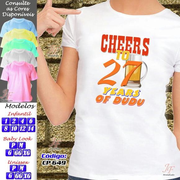 Camiseta Cheers Feliz Aniversário