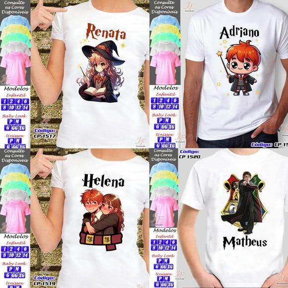 Camiseta Harry Potter | 03 Unidades | Viagem Disney