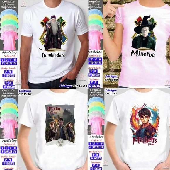 Camiseta Harry Potter | 03 Unidades | Viagem Disney