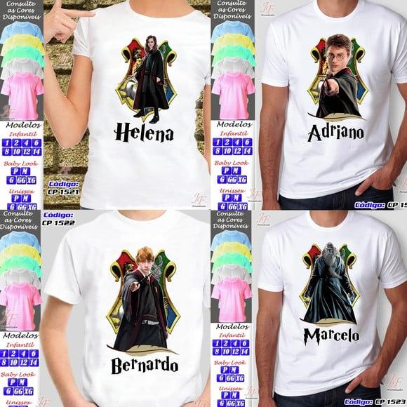 Camiseta Harry Potter | 03 Unidades | Viagem Disney