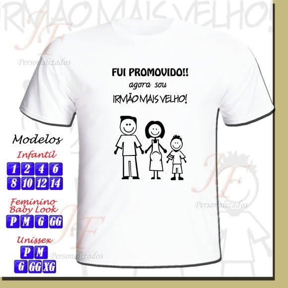 Camiseta Irmão mais velho Personalizada