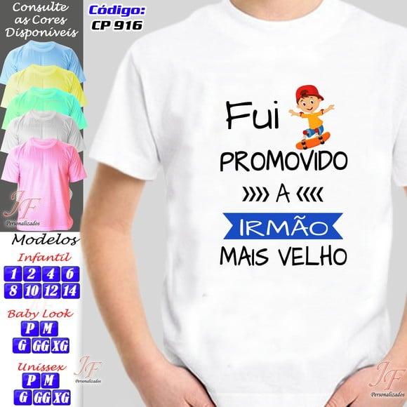 Camiseta Irmão mais velho Personalizada