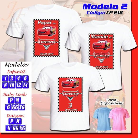 Camiseta Macqueen Filme Carros Personalizada