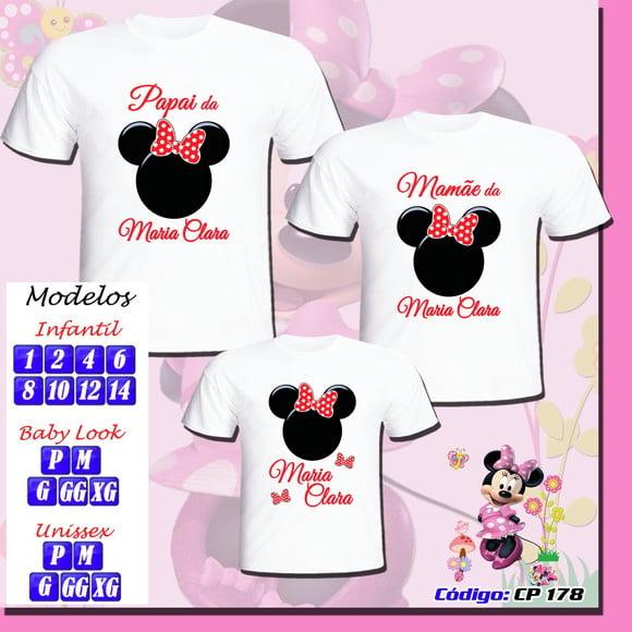 Camiseta Personalizada Adulto ou Infantil Minnie