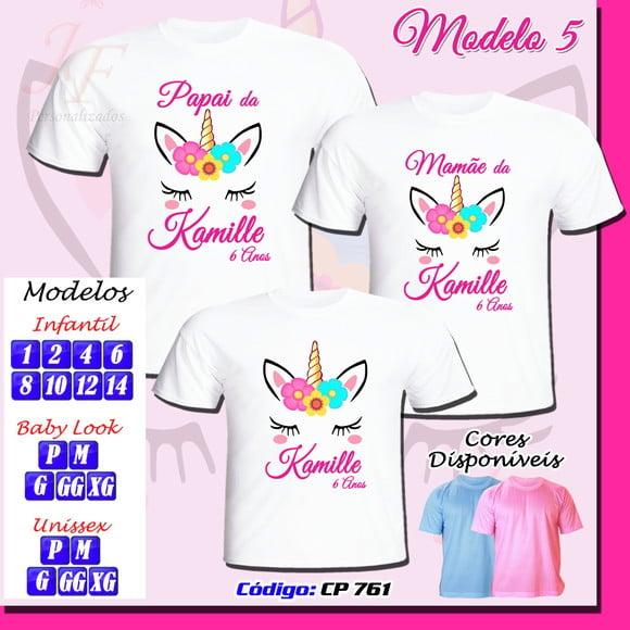 Camiseta Personalizada Unicórnio