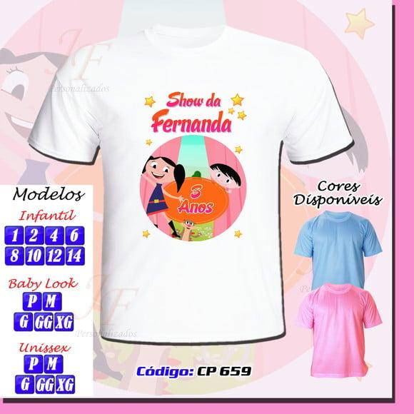 Camiseta Show da Luna Personalizada