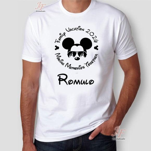 Camiseta Viagem em Família | 07 Unidades | 100% Algodão