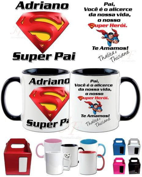 Caneca em Cerâmica 350 ml Personalizada Dia dos Pais